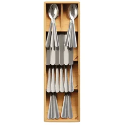 Range-couverts compact en bambou