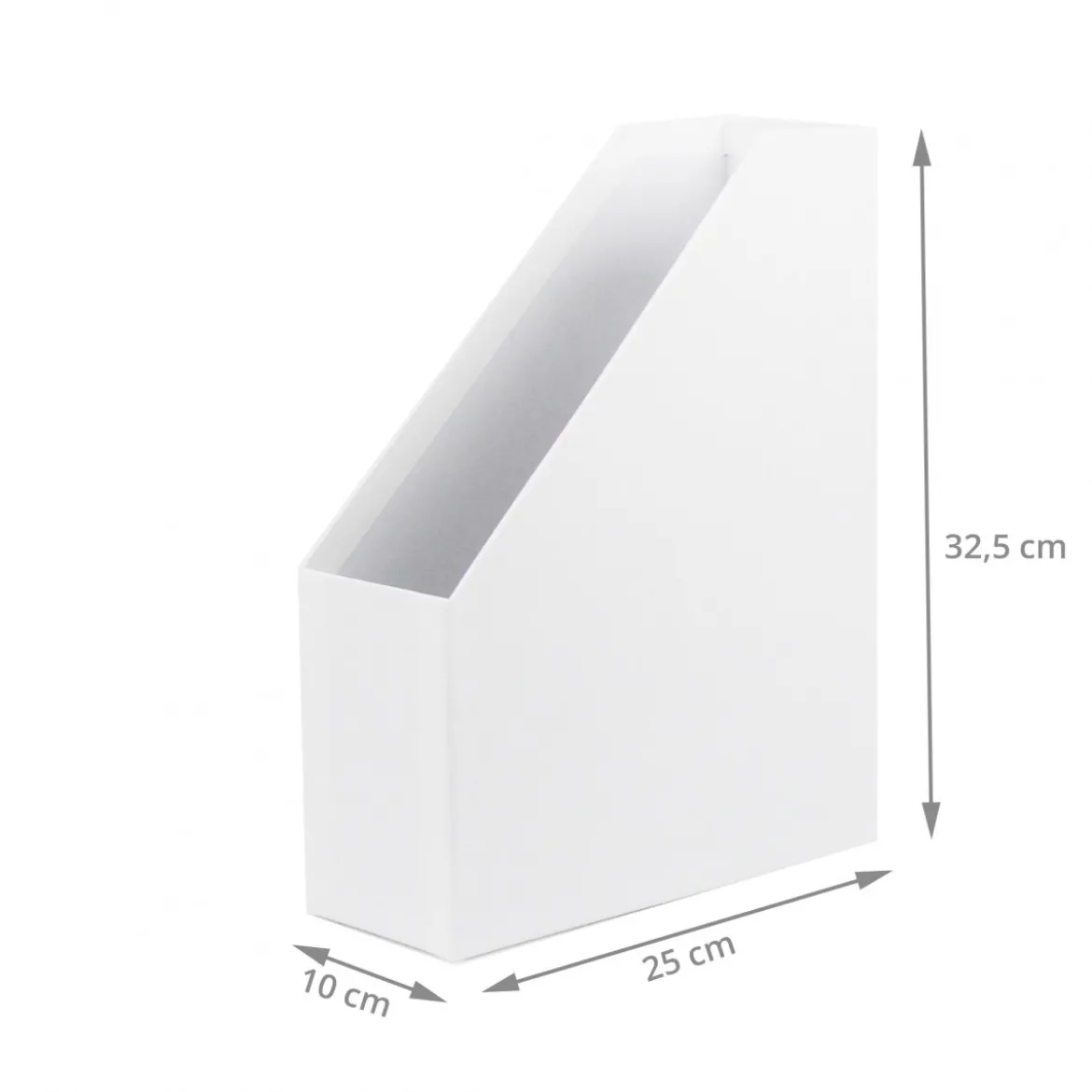 Range-dossiers en carton blanc