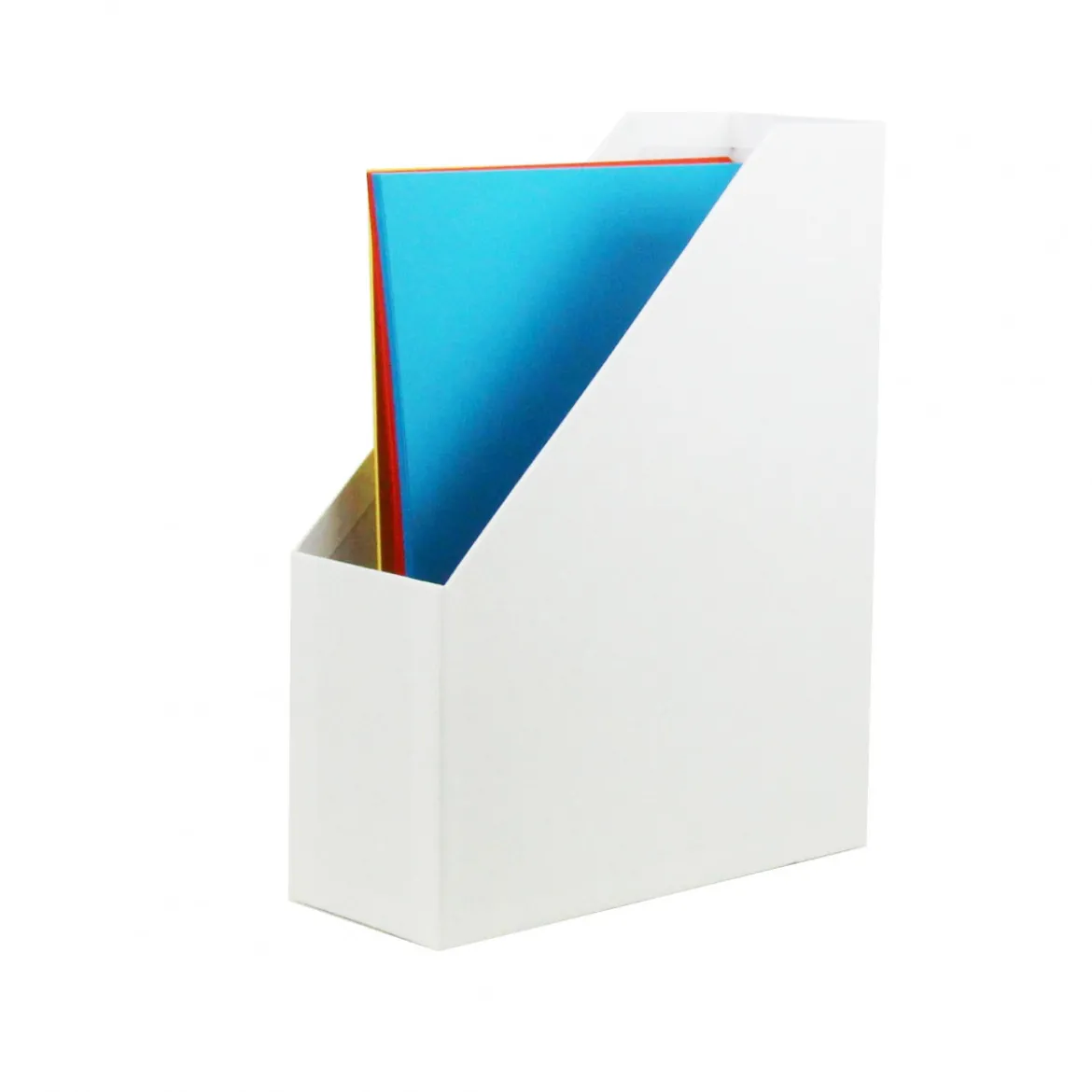 Range-dossiers en carton blanc