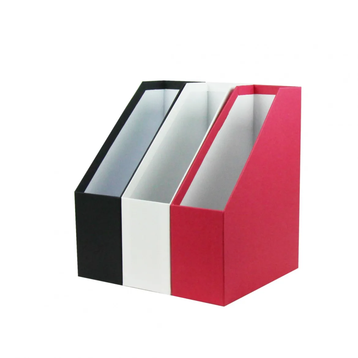 Range-dossiers en carton blanc