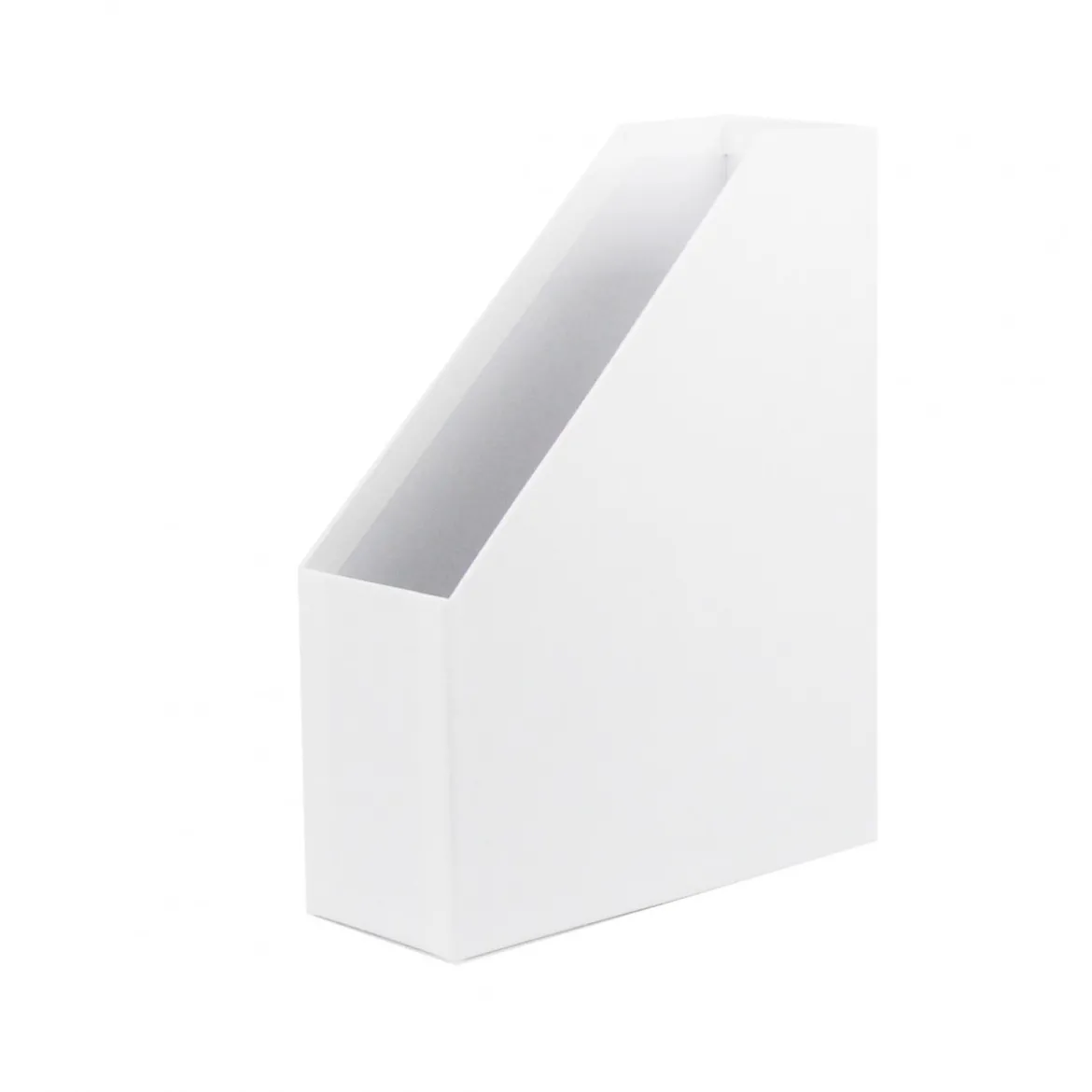 Range-dossiers en carton blanc