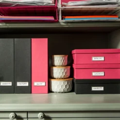 Range-dossiers en carton gris anthracite