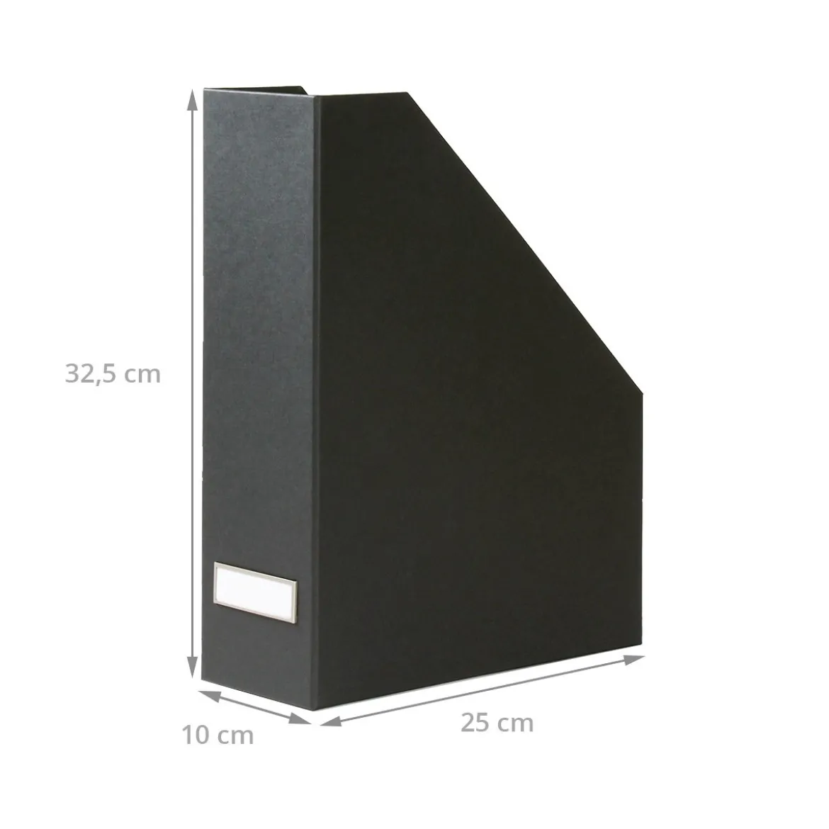 Range-dossiers en carton gris anthracite