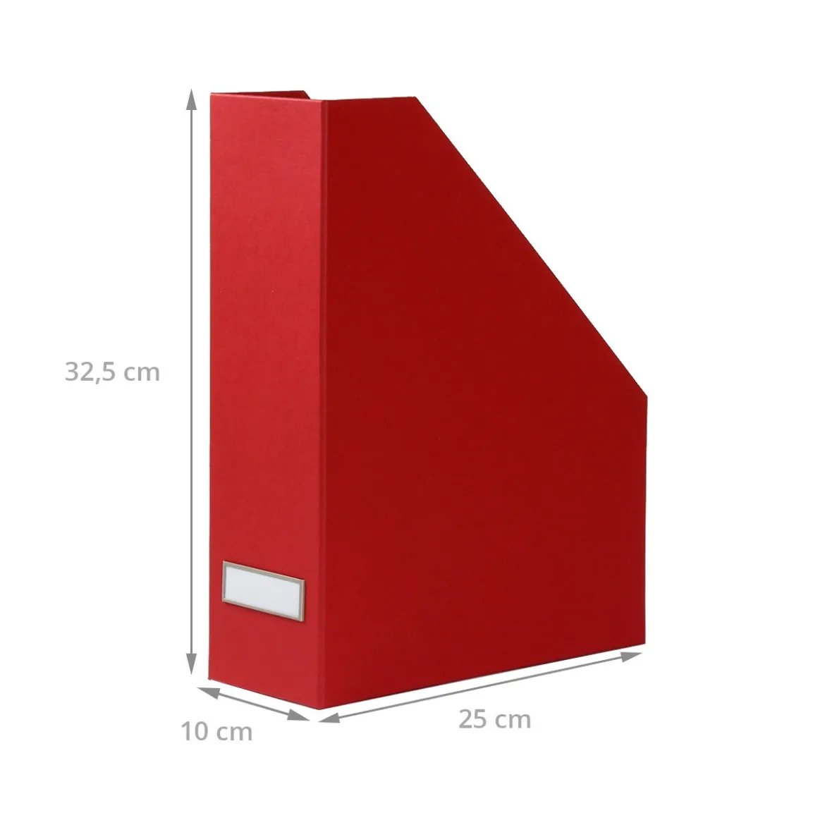 Range-dossiers en carton rouge