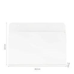 Range magazines mural blanc