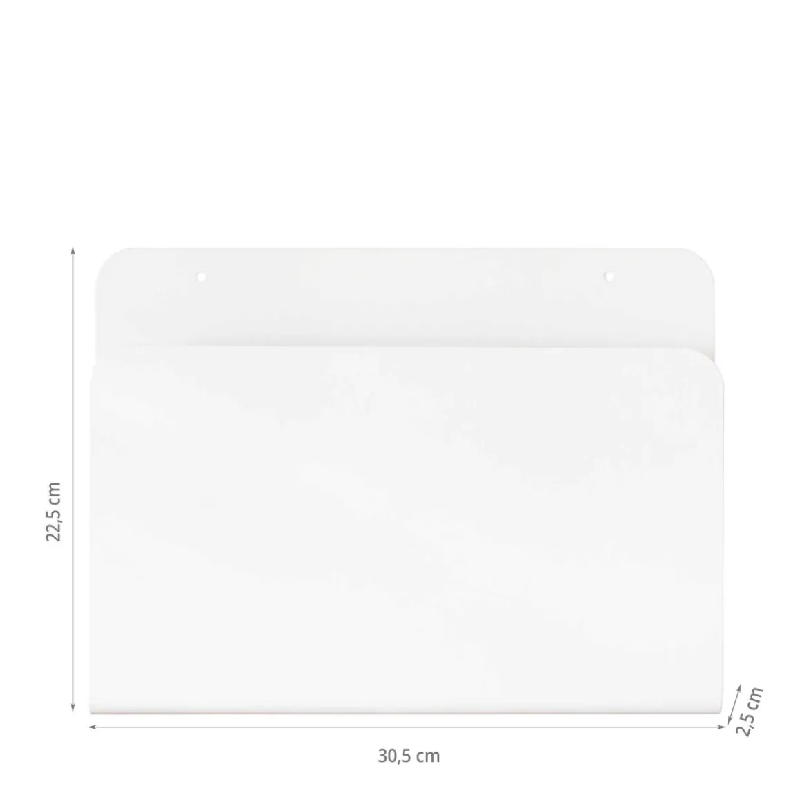 Range magazines mural blanc