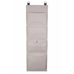 Rangement mural en tissu 4 larges poches