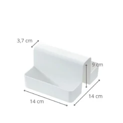 Rangement éponge évier double