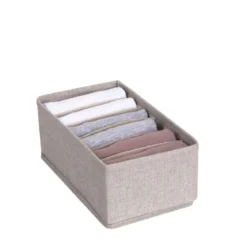 Rangement sous vêtements à 6 compartiments
