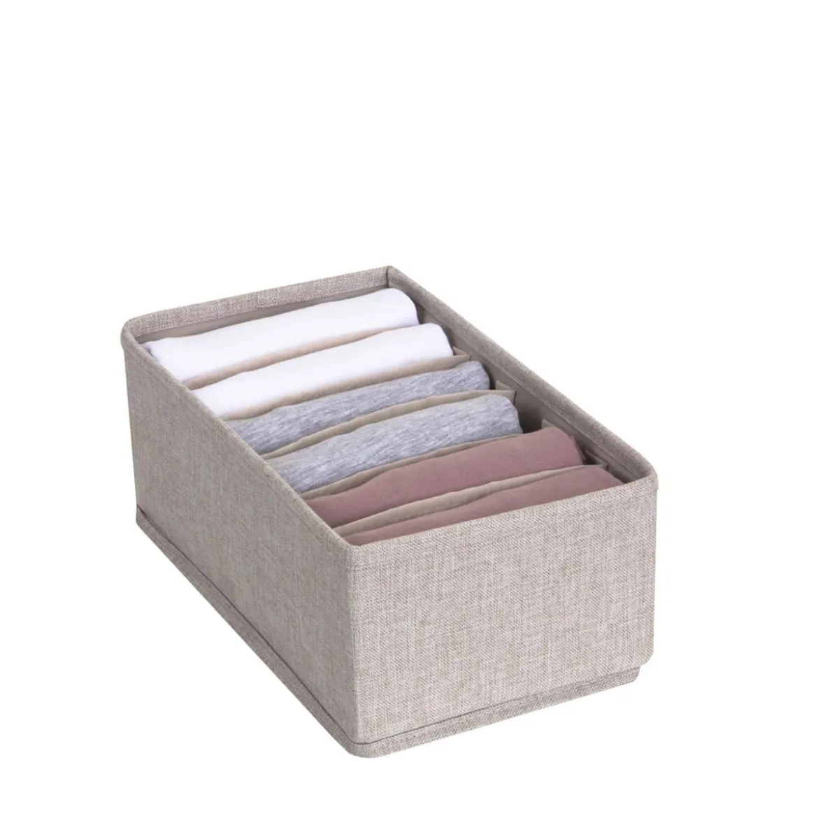 Rangement sous vêtements à 6 compartiments