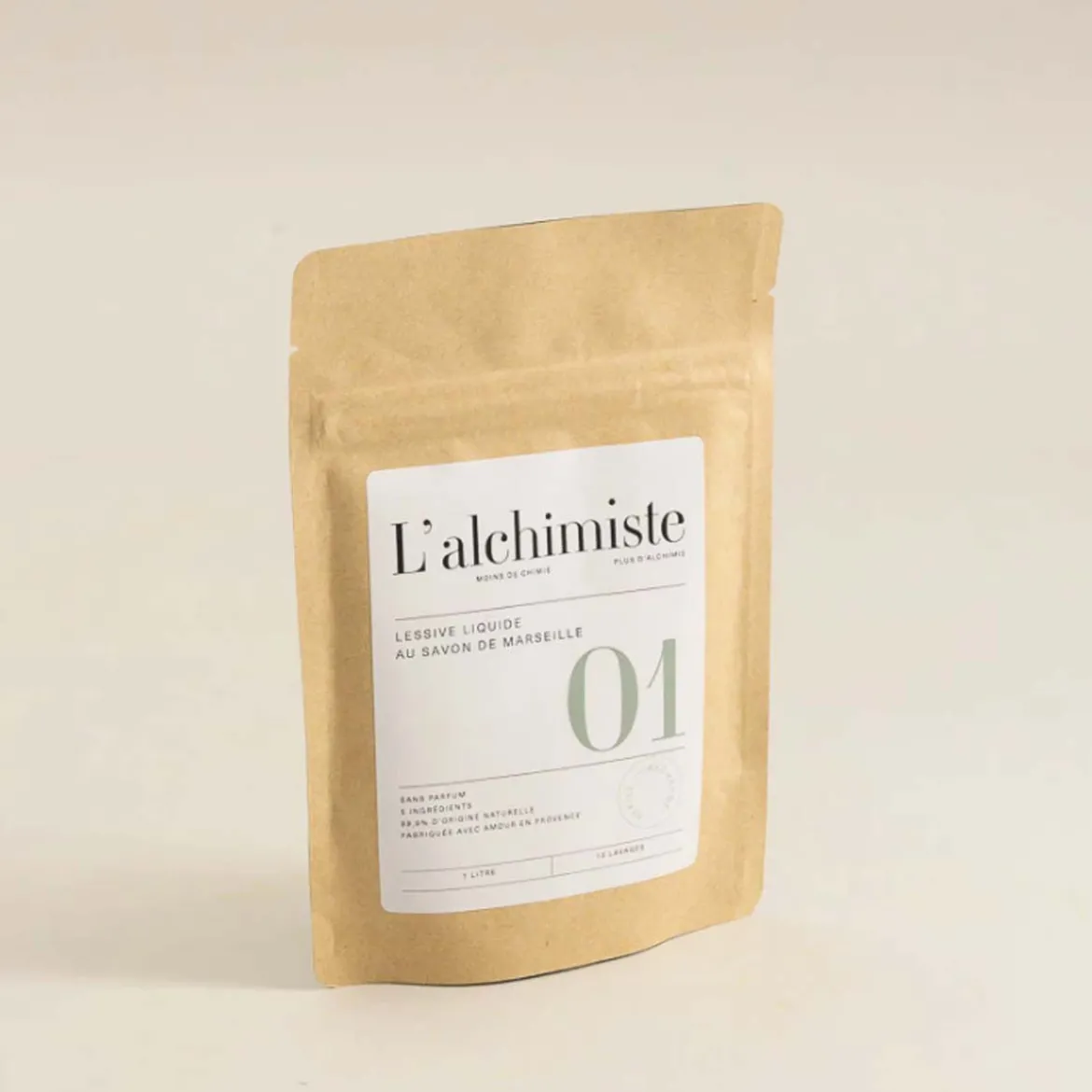 Recharge en poudre pour lessive liquide naturelle et écologique linge délicat 12 lavages
