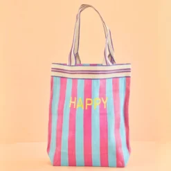 Sac de courses Happy en plastique recyclé