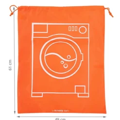 Sac à linge sale orange fluo