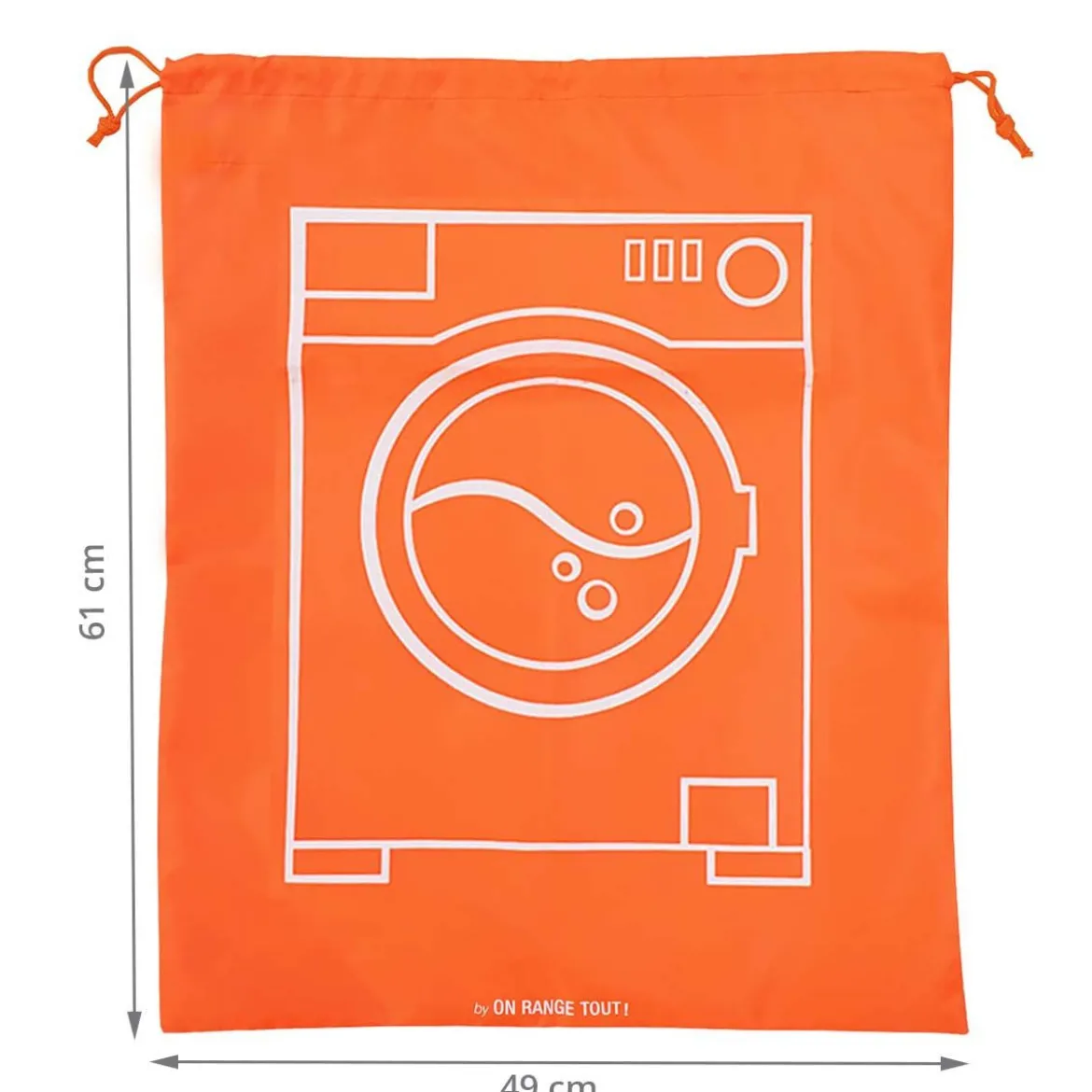 Sac à linge sale orange fluo