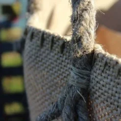 Sac à petit bois en toile de jute