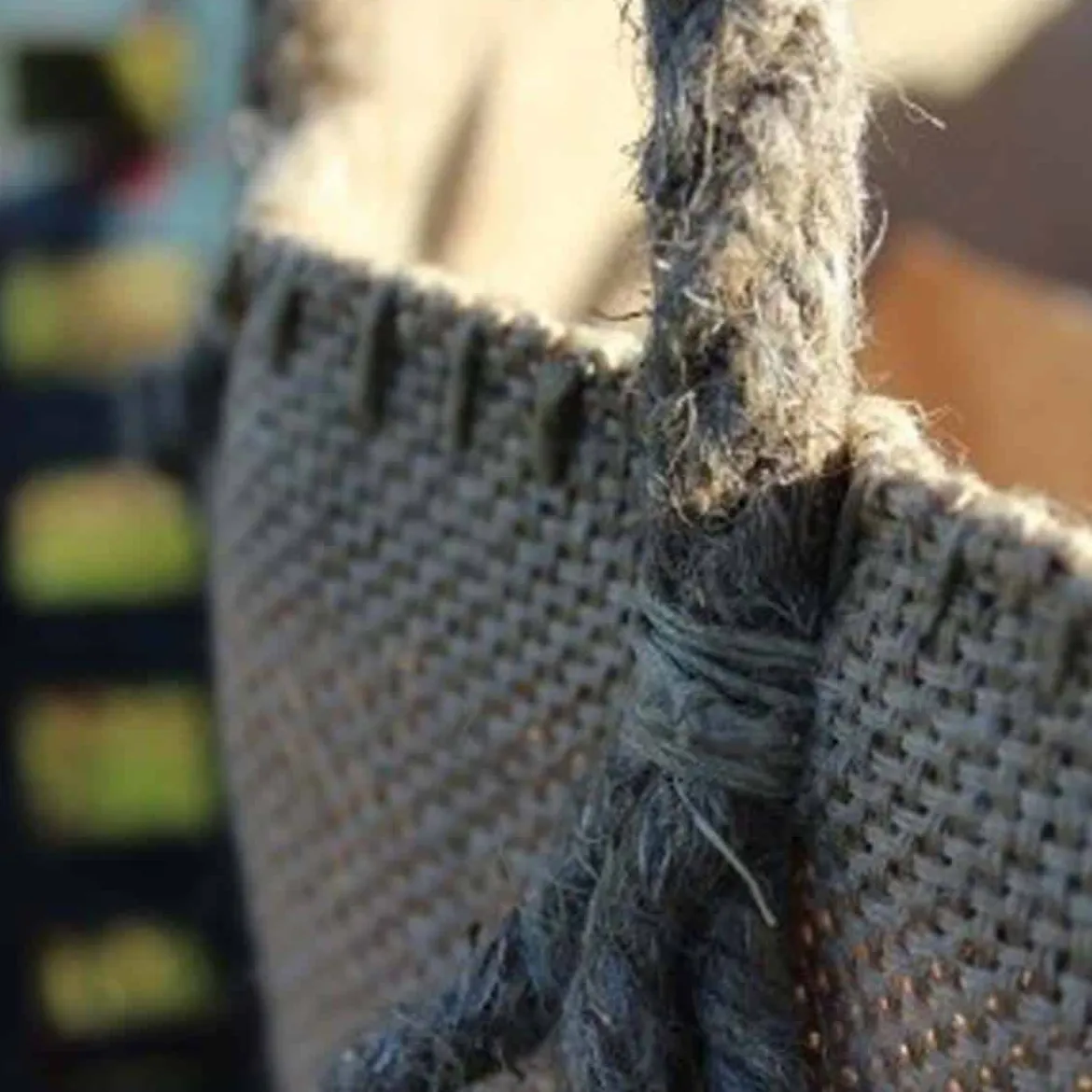 Sac à petit bois en toile de jute