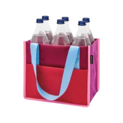 Sac porte-bouteilles coloré