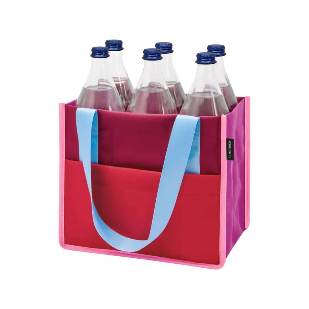 Sac porte-bouteilles coloré