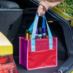 Sac porte-bouteilles coloré