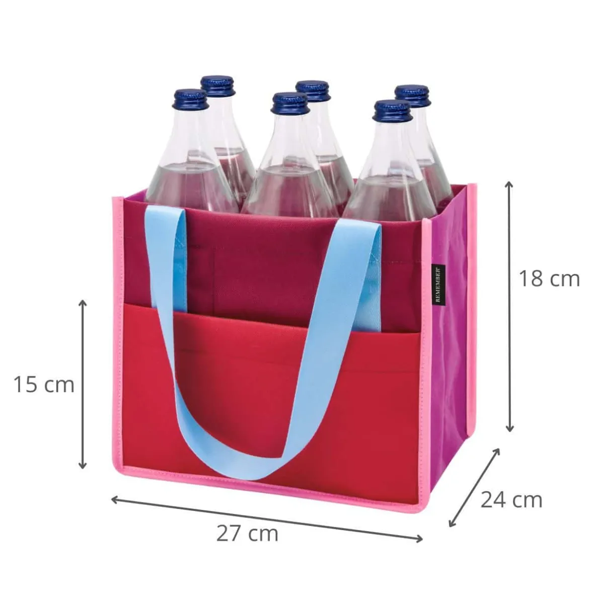 Sac porte-bouteilles coloré