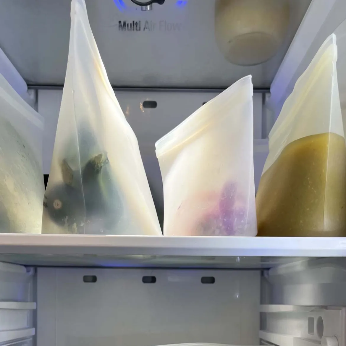 4 sacs de conservation alimentaire réutilisables