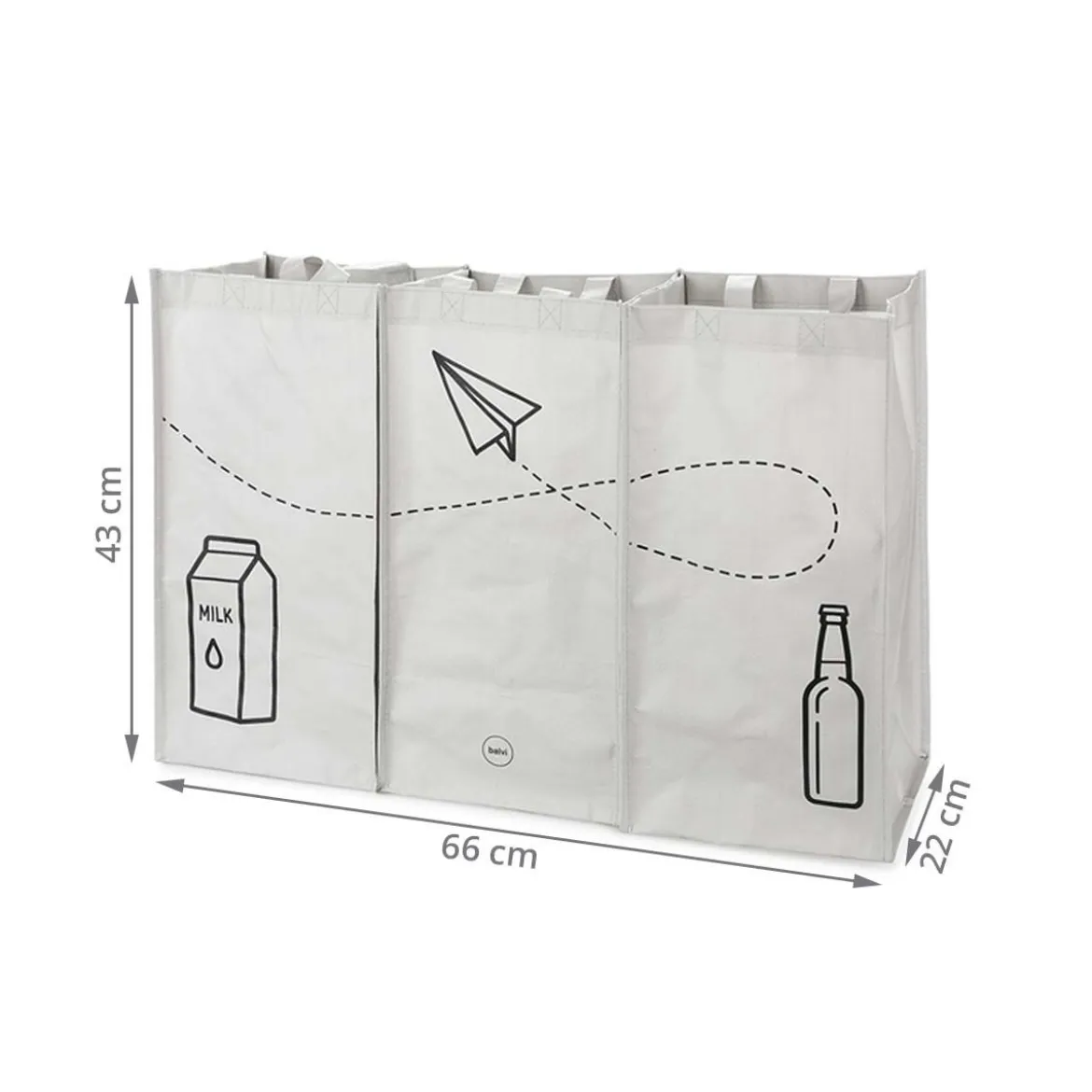 3 sacs pour tri sélectif