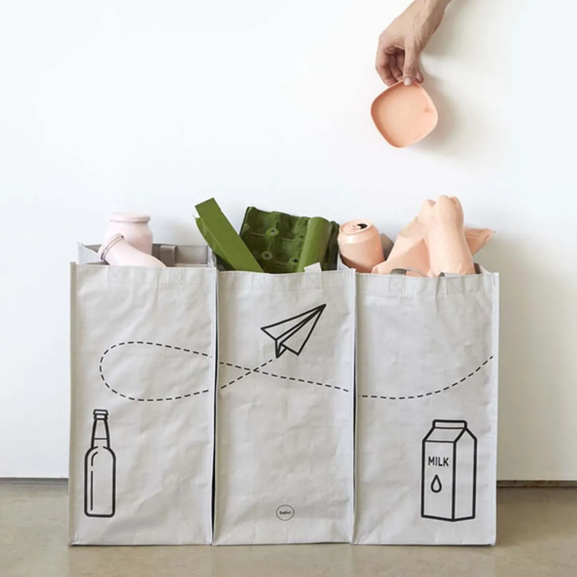 3 sacs pour tri sélectif