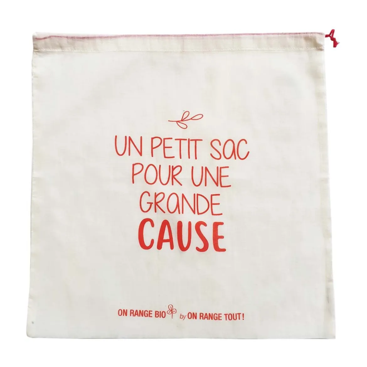 Sac à vrac en coton biologique pour fruits et légumes