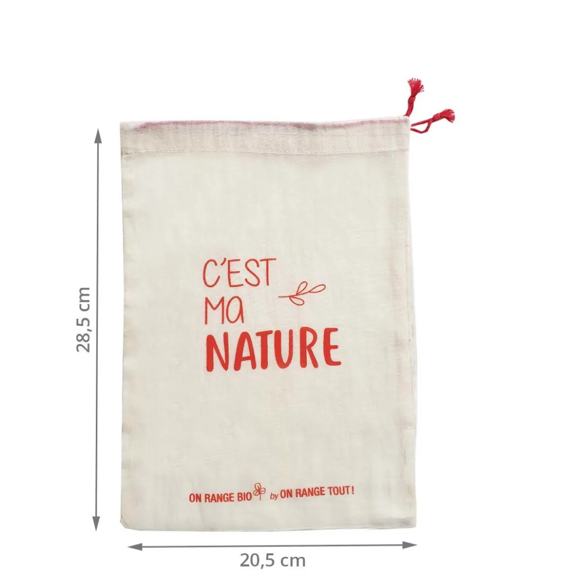 Sac à vrac en coton biologique pour céréales
