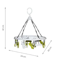 Séchoir tourniquet à 16 pinces