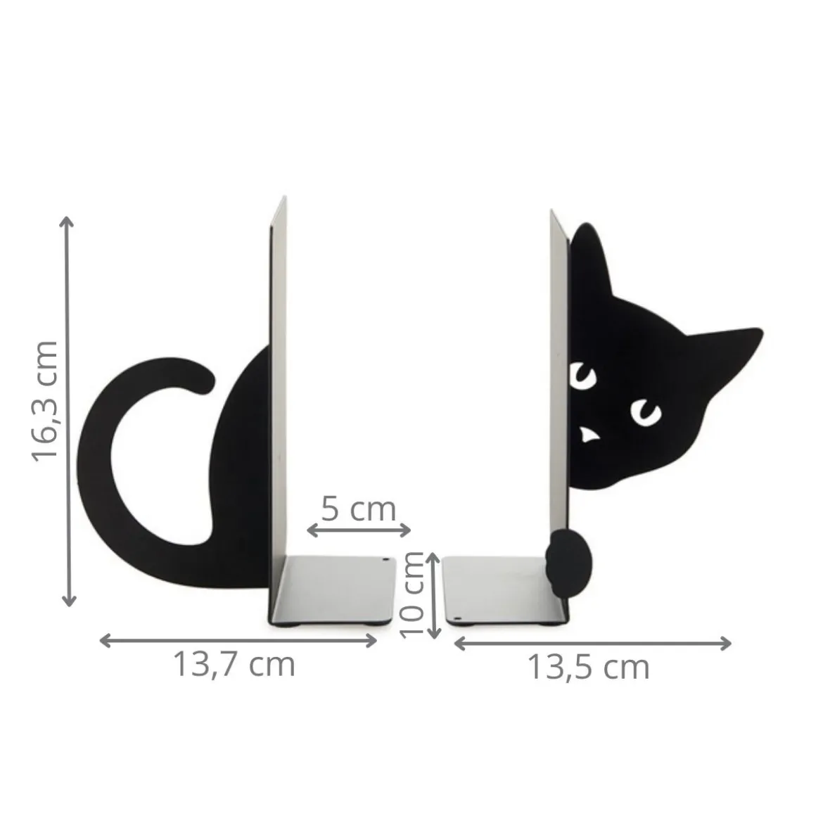 2 serre-livres chat