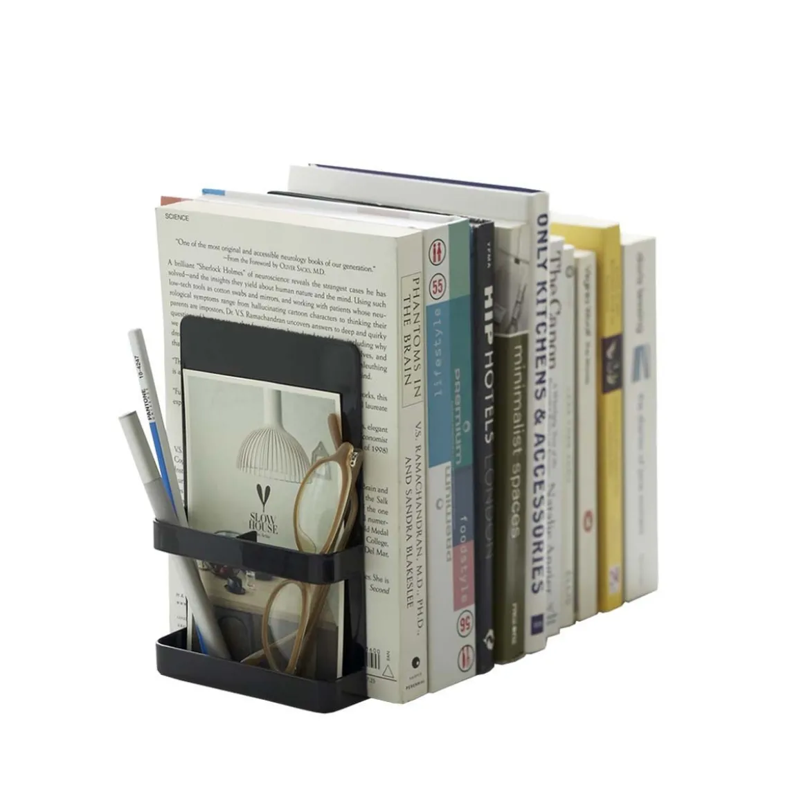 2 serre-livres vide poche noir