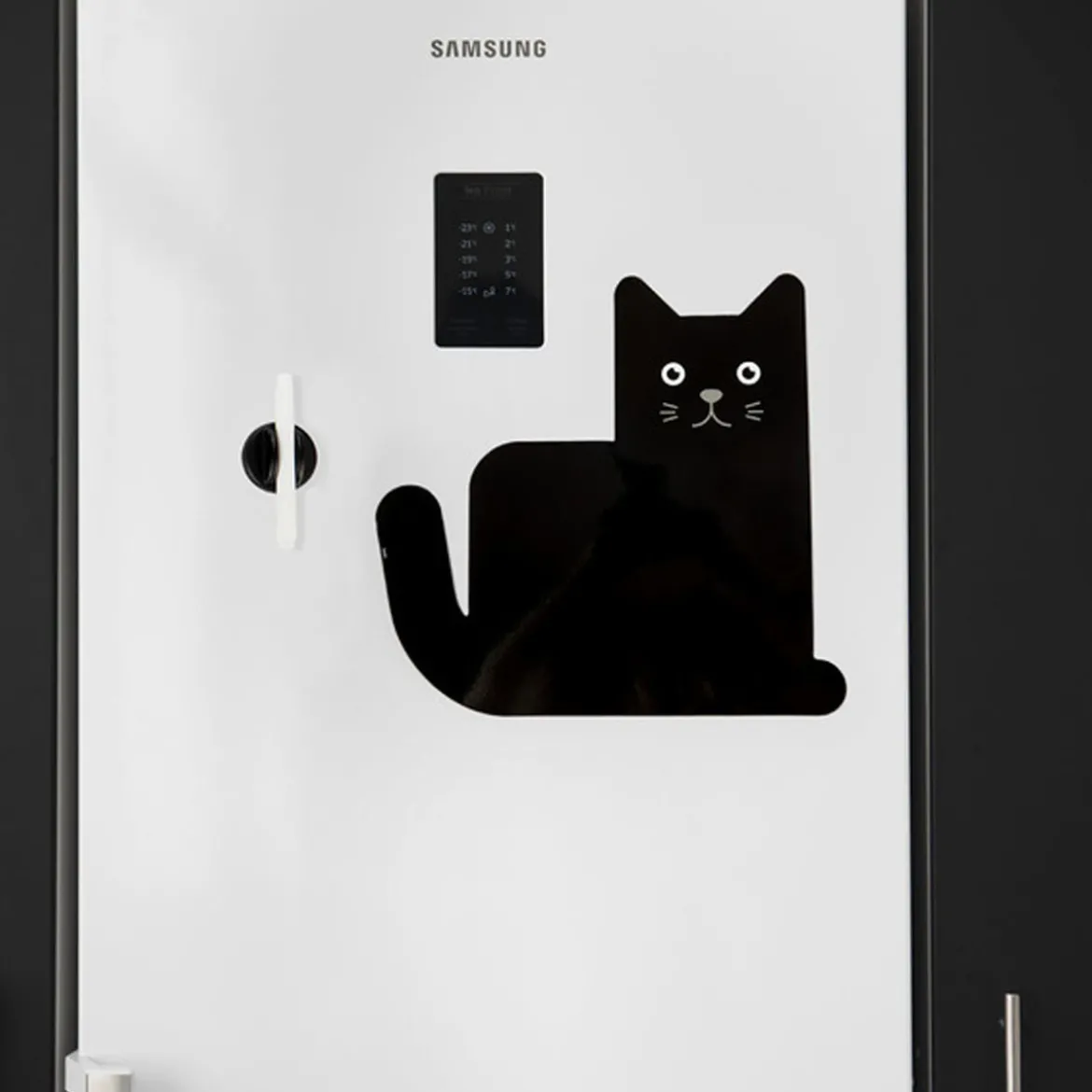 Tableau magnétique noir chat