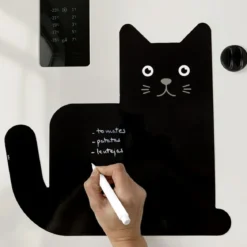 Tableau magnétique noir chat