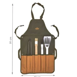 Tablier de barbecue avec ustensiles