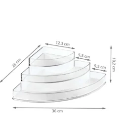 Étagère d'angle à gradins