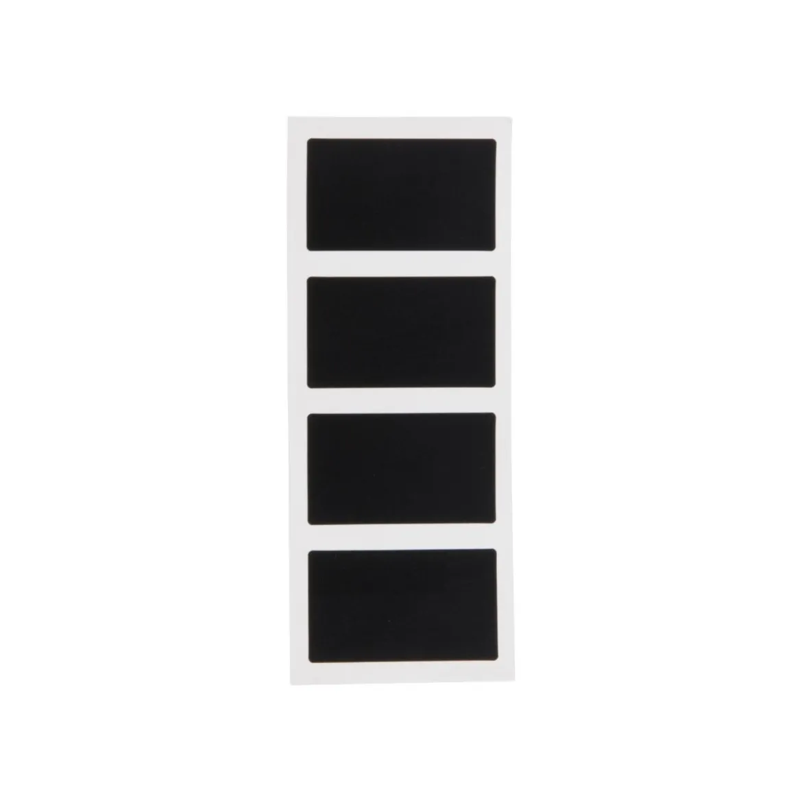 8 étiquettes adhésives rectangulaires ardoise
