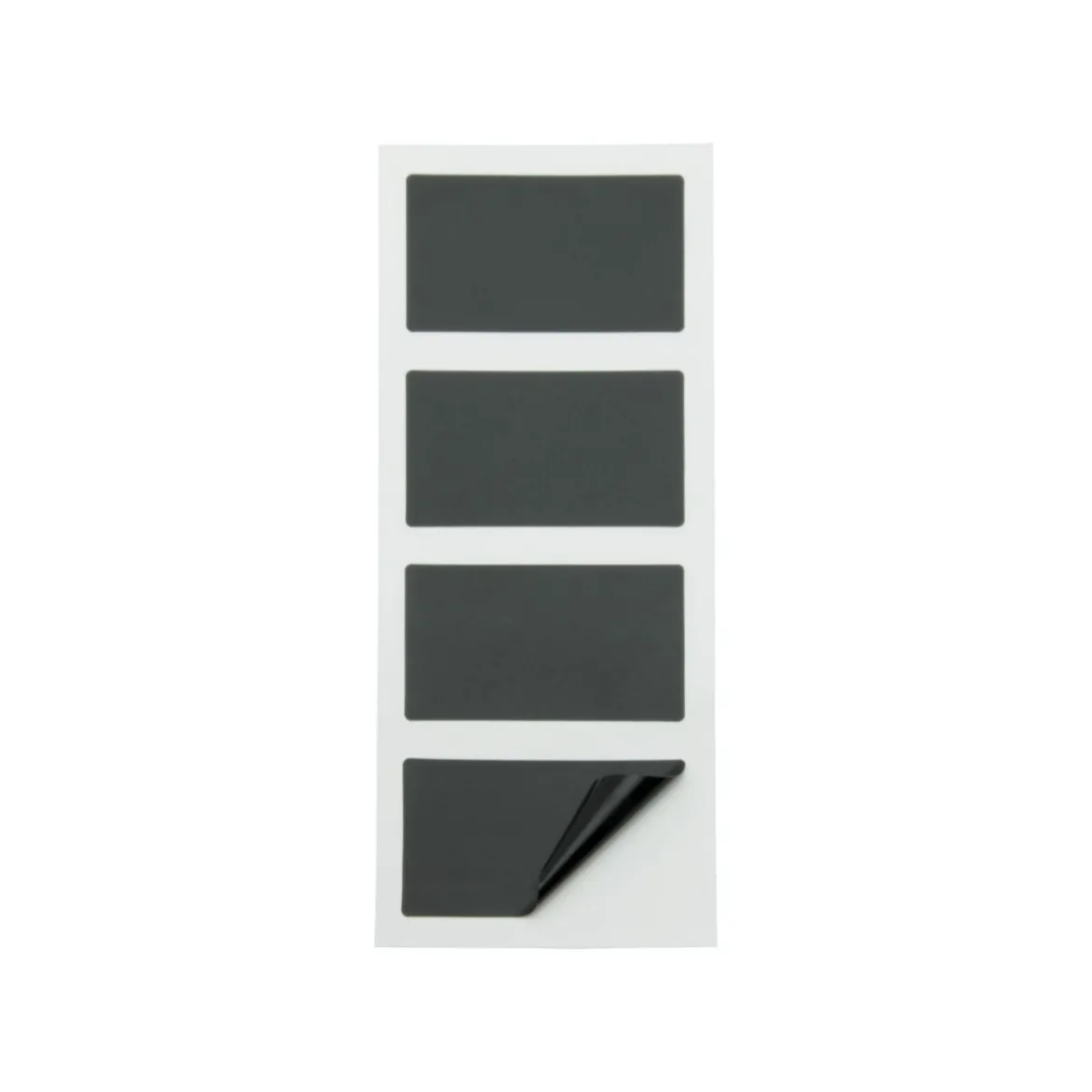 8 étiquettes adhésives rectangulaires ardoise