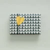 20 étiquettes cadeaux cœur doré