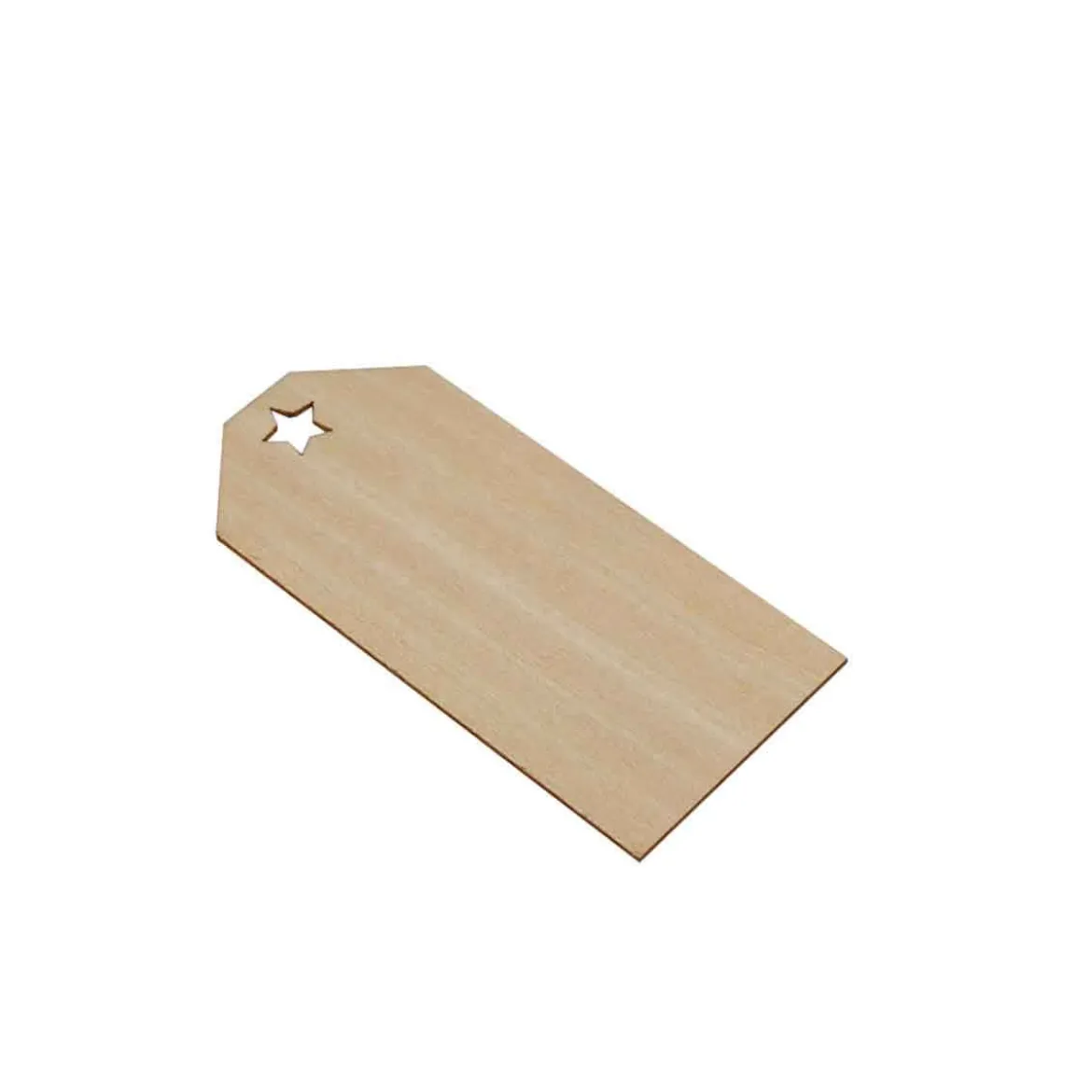 12 étiquettes en bois