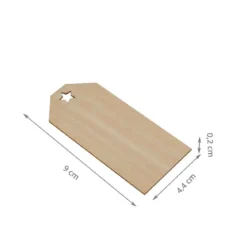 12 étiquettes en bois