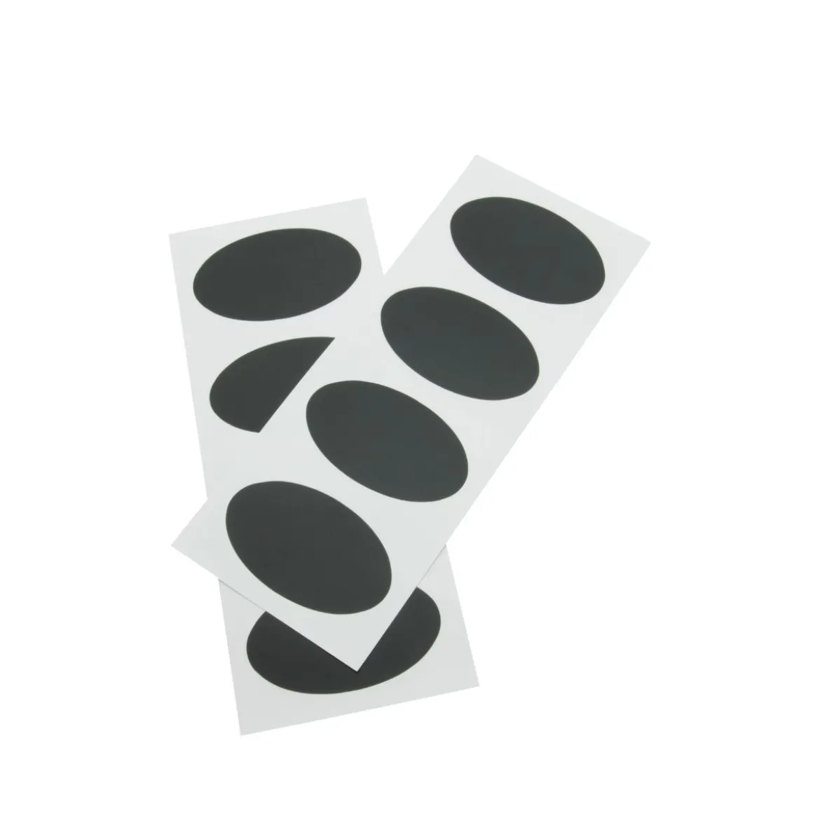 8 étiquettes ovales ardoise