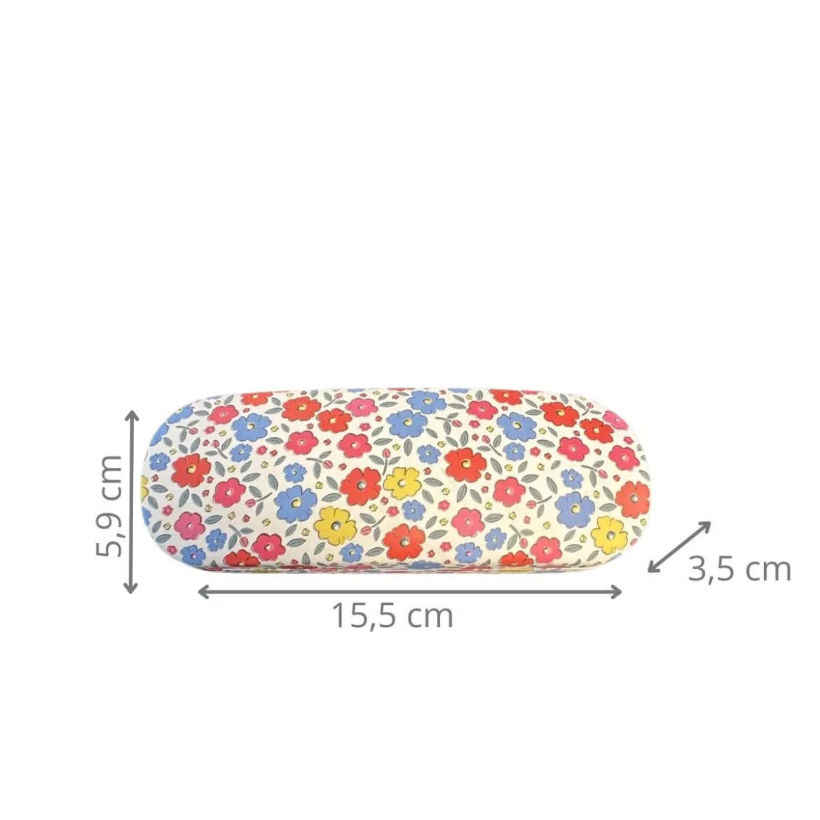 Étui à lunettes fleuri