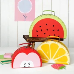 Valisettes en carton fruits