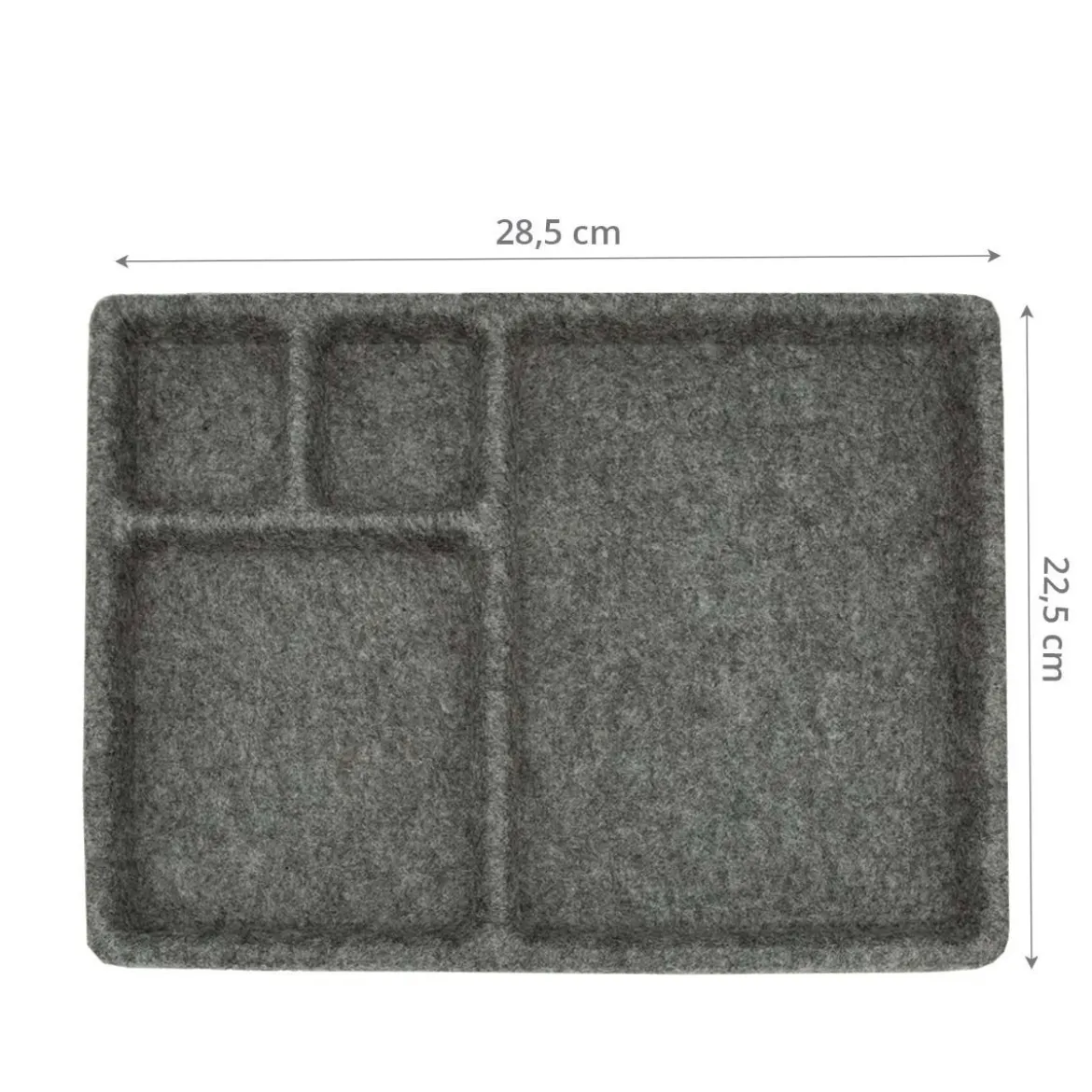 Vide poche en feutrine à compartiments